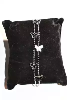 Bracelet papillon Argent
